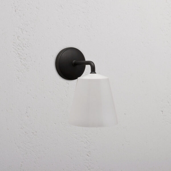 Richmond średni kinkiet ścienny z delikatną porcelaną – Brąz