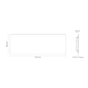 Kew Potrójna płytka maskująca – Satynowy nikiel