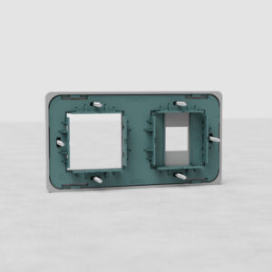 Grove Podwójna ramka modułowa do 1 keystone i 1 modułu 45 mm – Do malowania