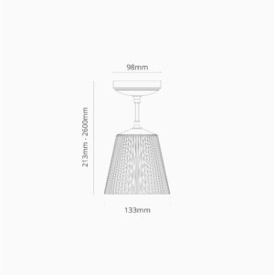 Richmond średnia lampa wisząca z ryflowanym szkłem – Brąz