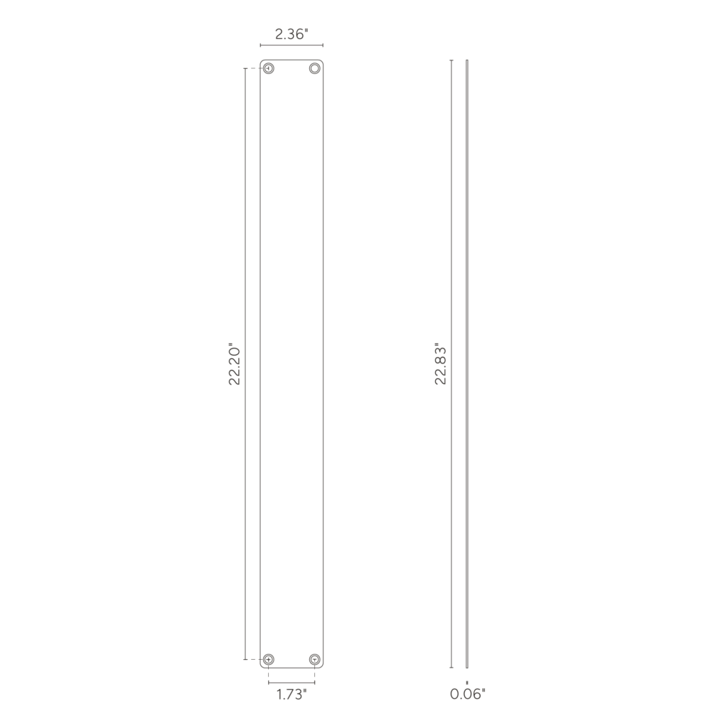 Harper płyta dociskowa 580 mm – Brąz