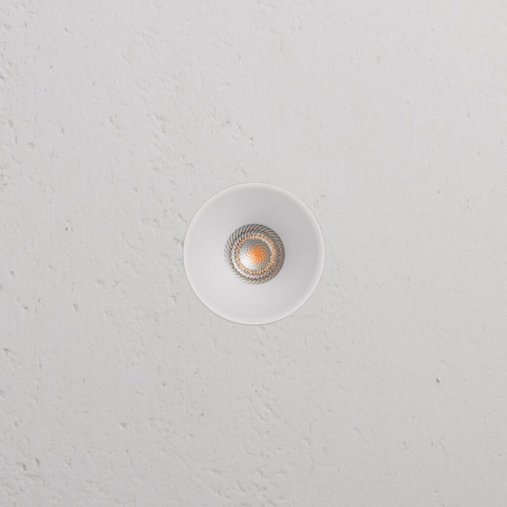 Buxton ognioodporna stała oprawa oświetleniowa typu downlight bez obudowy 35 mm, Biały