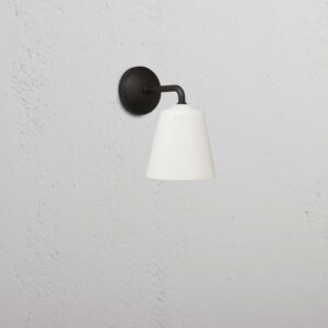 Richmond mały kinkiet ścienny z delikatną porcelaną – Brąz