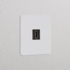 Kew Gniazdo HDMI w pojedynczej ramce – Do malowania, Czarny