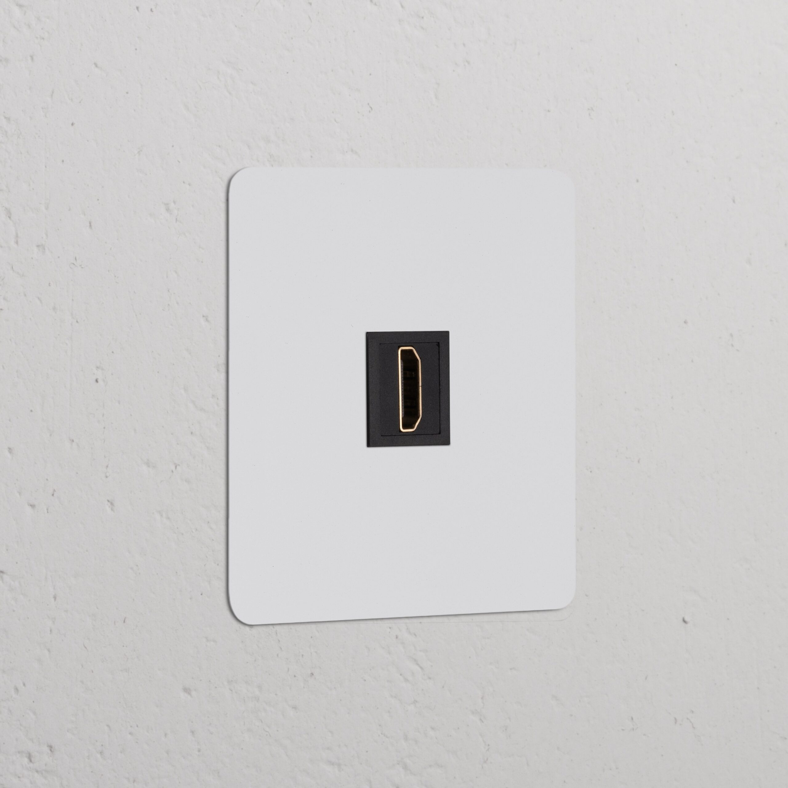 Kew Gniazdo HDMI w pojedynczej ramce – Do malowania, Czarny