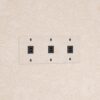 Kew Gniazdo USB-C 30 W x 3 w potrójnej ramce – Przezroczysty, Czarny