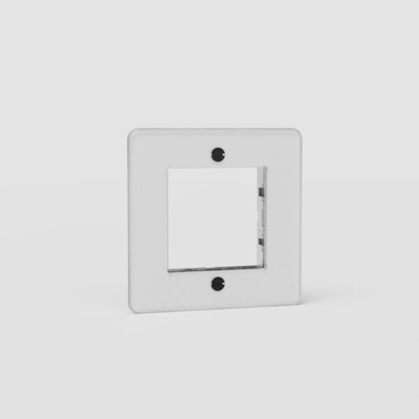 Kew Pojedyncza ramka modułowa 45 mm – Przezroczysty, Czarny