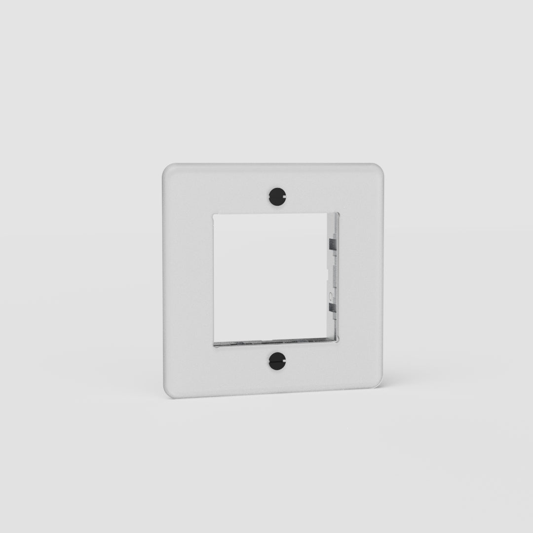 Kew Pojedyncza ramka modułowa 45 mm – Przezroczysty, Czarny