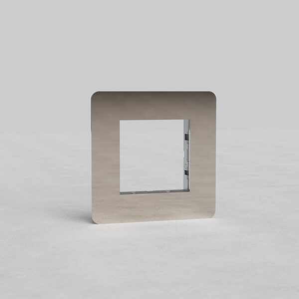 Kew Pojedyncza ramka modułowa 45 mm – Polerowany nikiel