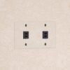Kew Gniazdo USB-C 30 W x 2 w podwójnej ramce – Przezroczysty, Czarny