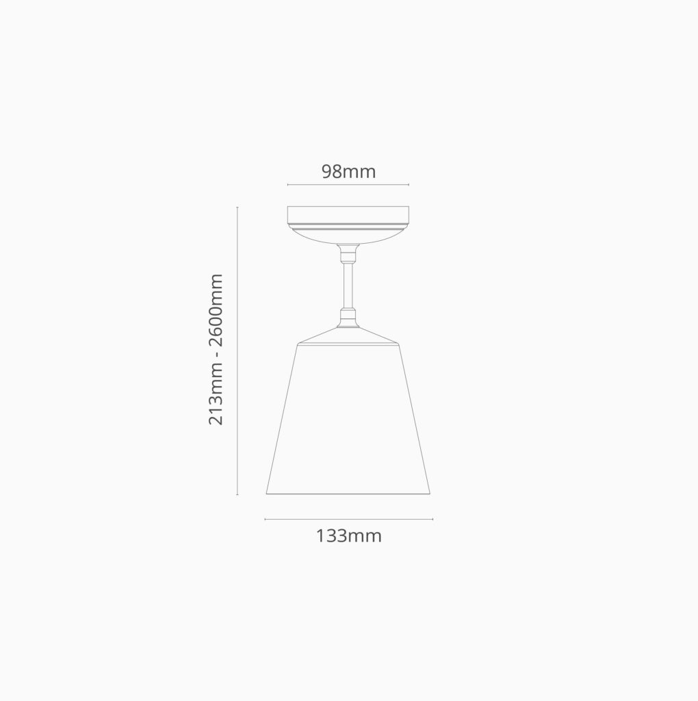 Richmond średnia lampa wisząca z delikatną porcelaną – Polerowany nikiel