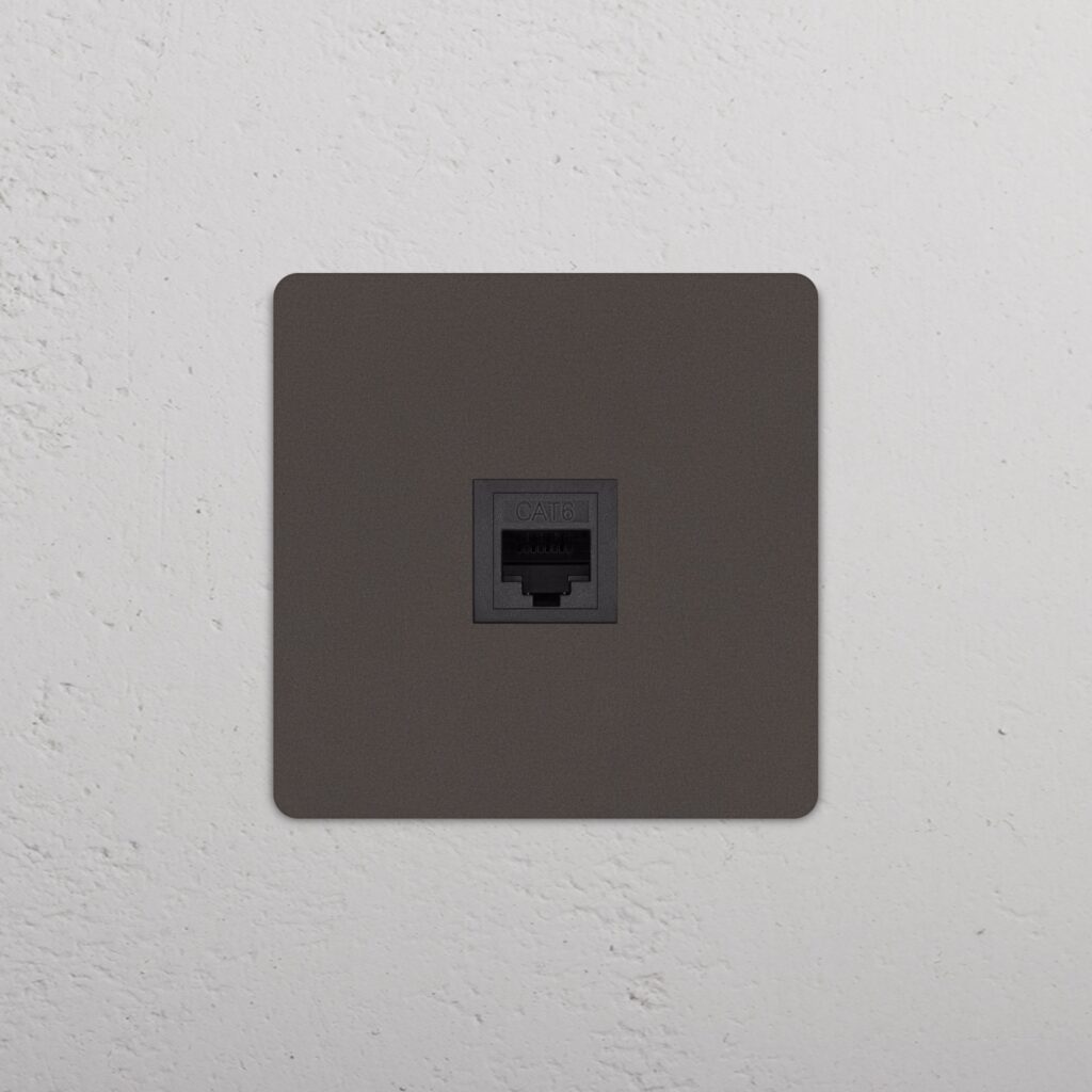 Grove Gniazdo RJ45 w pojedynczej ramce – Brąz, Czarny