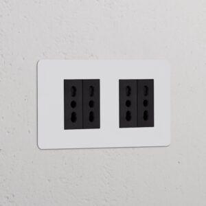 Kew Gniazdo Bipasso x 4 w podwójnej ramce – Do malowania, Czarny