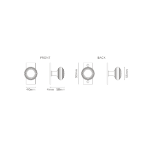 Poplar gałka do drzwi bez sprężyny z krótkim szyldem – Brąz