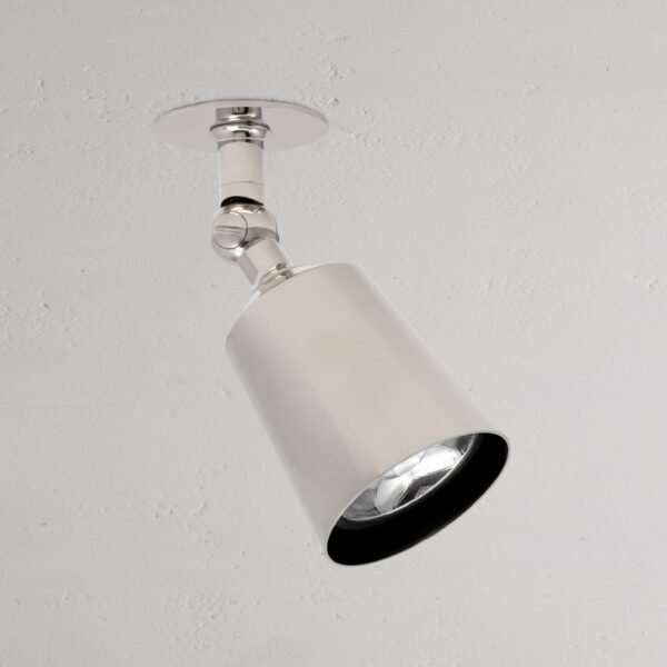 Perryn pojedynczy reflektor 50 mm – Polerowany nikiel