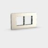 Grove 4-modułowa ramka z 2 modułami 45 mm – Satynowy nikiel