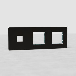 Grove Potrójna ramka modułowa na 1 x keystone oraz 2 x moduły 45 mm – Brąz