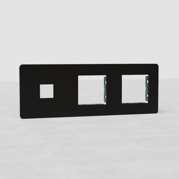 Grove Potrójna ramka modułowa na 1 x keystone oraz 2 x moduły 45 mm – Brąz