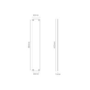 Harper płyta dociskowa 400 mm – Brąz