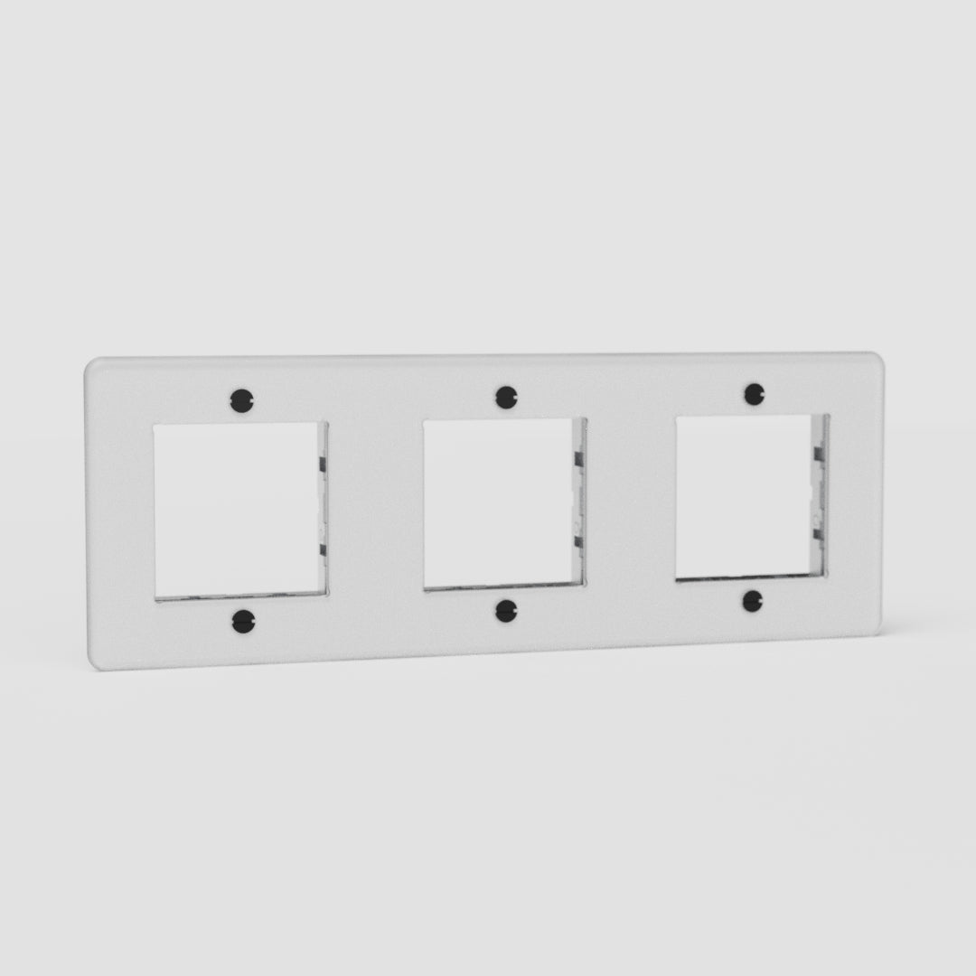 Kew Potrójna ramka modułowa 45 mm – Przezroczysty, Czarny