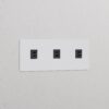 Kew Gniazdo USB-C 30 W x 3 w potrójnej ramce – Do malowania, Czarny