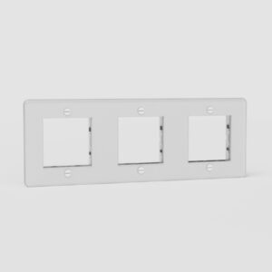 Kew Potrójna ramka modułowa 45 mm – Przezroczysty, Biały