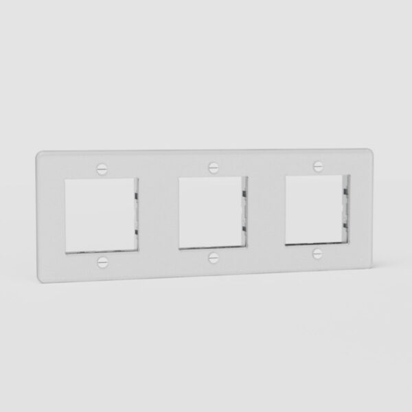 Kew Potrójna ramka modułowa 45 mm – Przezroczysty, Biały