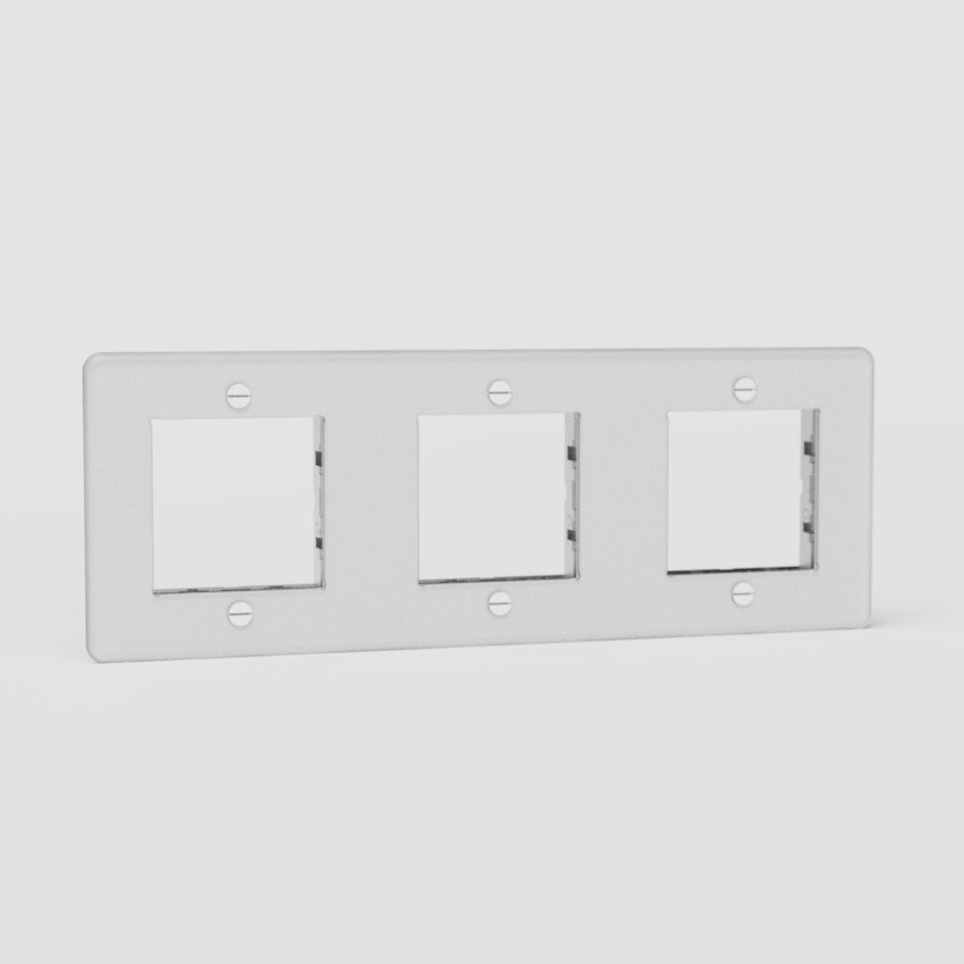 Kew Potrójna ramka modułowa 45 mm – Przezroczysty, Biały