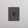 Kew Gniazdo HDMI w pojedynczej ramce – Brąz, Czarny