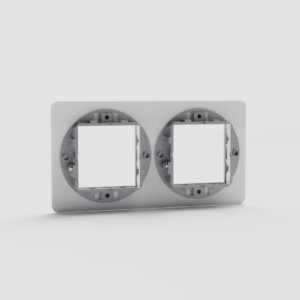 Kew Podwójna ramka modułowa 45 mm – Przezroczysty, Czarny