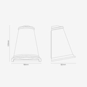 Southwark lampa masztowa – Polerowany nikiel