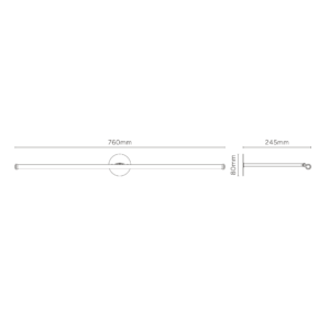 Taylor duży kinkiet obrazowy – Satynowy nikiel, 2700k