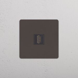 Grove Gniazdo HDMI w pojedynczej ramce – Brąz, Czarny
