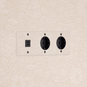 Kew Gniazdo USB-C 30 W i Schuko typu F x 2 w potrójnej ramce – Przezroczysty, Czarny