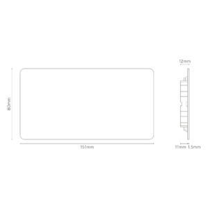 Kew Podwójna płytka maskująca – Polerowany nikiel