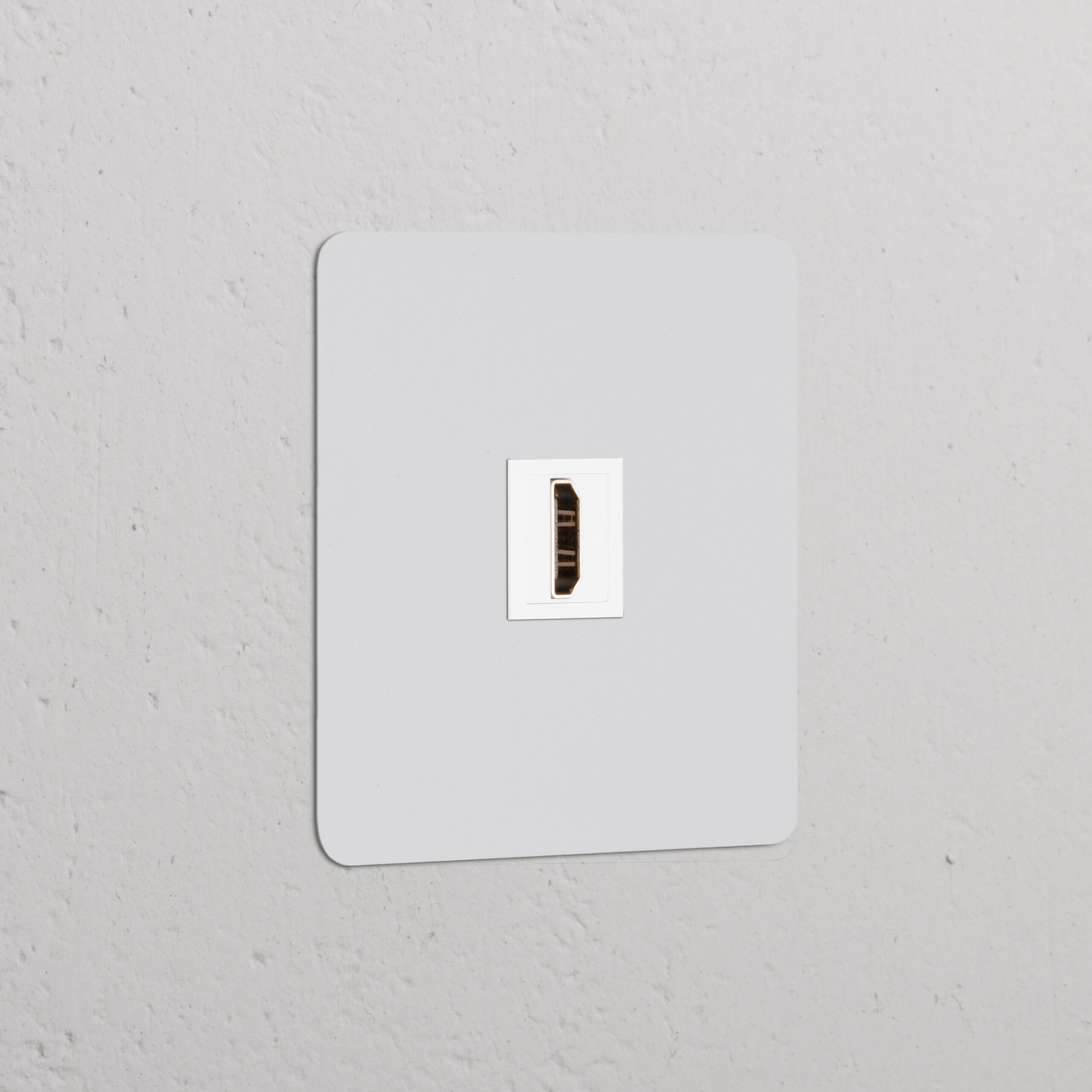 Kew Gniazdo HDMI w pojedynczej ramce – Do malowania, Biały
