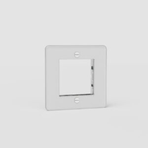 Kew Pojedyncza ramka modułowa 45 mm – Przezroczysty, Biały