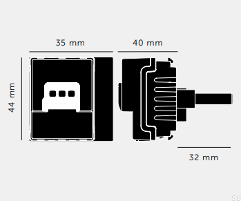 Moduł ściemniacza Dimmer LED 250W Multipoint Retractive Standard Europejski – Czarny (EU)
