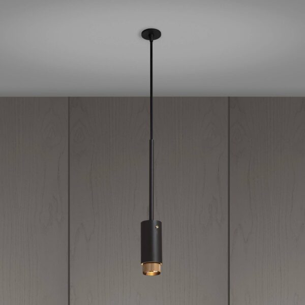 Lampa wisząca Exhaust Linear Grafitowy – Złoty