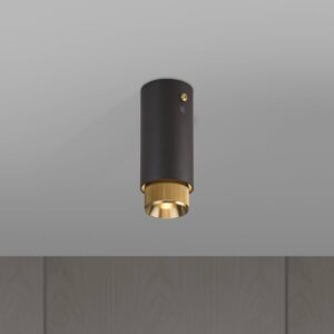 Lampa sufitowa Exhaust Linear Grafitowy – Złoty