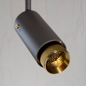 Lampa szynowa Exhaust Linear Grafitowy – Złoty