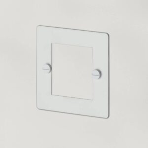 Ramka 1G 50 mm Euro Plate 2 moduły – Biały (UK)