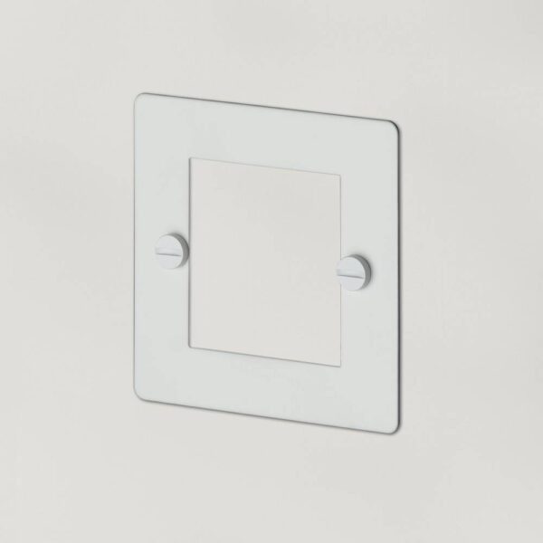 Ramka 1G 50 mm Euro Plate 2 moduły – Biały (UK)