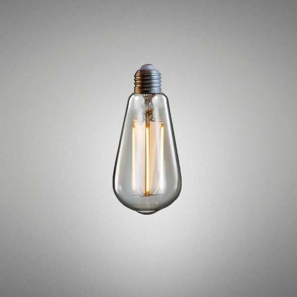 Żarówka LED E27 3.5W Teardrop Bursztynowa z regulacją jasności