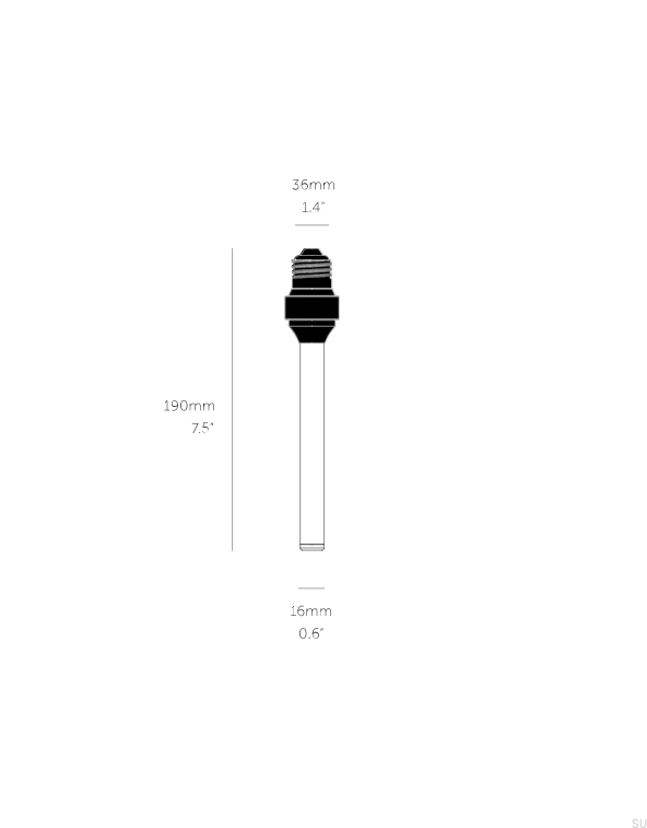 Żarówka Buster Bulb Forked przydymiona