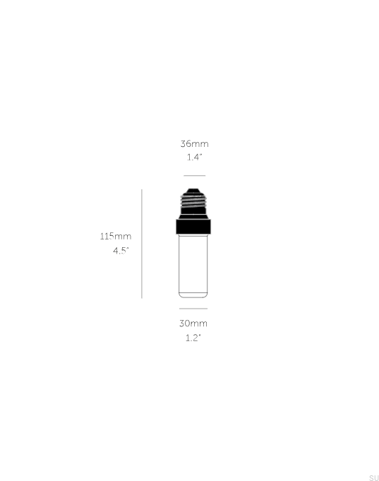 Żarówka Punch Bulb Forked opalowa
